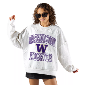 Gameday Couture Gameday Couture Women's Washington Huskies Embossed Stars Premium Crewneck Sweatshirt, Small, White - $62.00 at DICK'S Sporting Goods