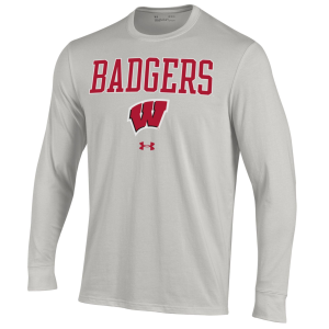 Under Armour Under Armour Men's Wisconsin Badgers Performance Cotton Long Sleeve Grey Shirt, XL, Gray - $52.99 at DICK'S Sporting Goods