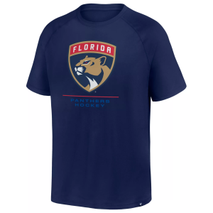 NHL Men's Florida Panthers Athletic Navy Clutch T-Shirt, Medium, Blue