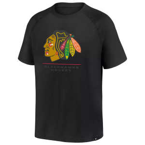 NHL Men's Chicago Blackhawks Black Clutch T-Shirt, XXL