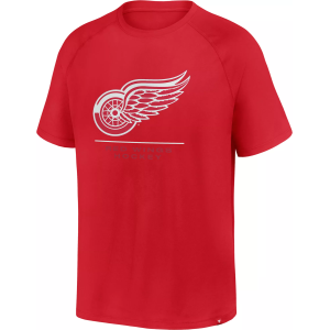 NHL Men's Detroit Red Wings Athletic Red Clutch T-Shirt, Medium