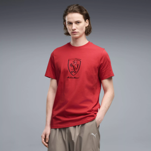 Puma PUMA Men's Scuderia Ferrari Tonal Shield T-Shirt, Large, Red - $45.00 at DICK'S Sporting Goods