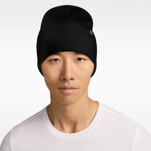 Nike Nike Peak Tall-Cuff Satin Beanie, Men's, Black/White - $40.00 at DICK'S Sporting Goods