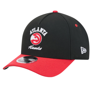 New Era New Era Adult Atlanta Hawks Black Arch 9Forty A-Frame Adjustable Hat, Men's - $35.99 at DICK'S Sporting Goods