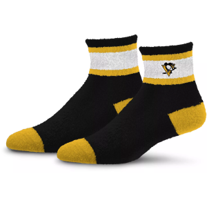 For Bare Feet For Bare Feet Pittsburgh Penguins Stripe Cozy Socks, Men's, Black - $17.99 at DICK'S Sporting Goods