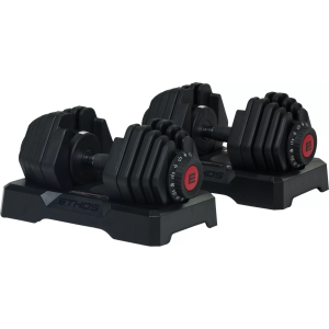 Ethos ETHOS SelectTech Adjustable Dumbbell (5-52.5 lbs) - Pair, Metal - $299.99 at DICK'S Sporting Goods