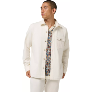 TravisMathew X Liberty London Men's Stretchknit Artemis Golf Shirt Jacket, Large, Birch