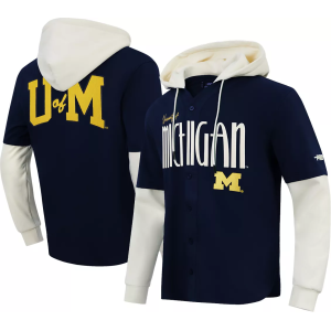 Pro Standard Pro Standard Men's Michigan Wolverines OG Player Hoodie, Medium, Blue - $140.00 at DICK'S Sporting Goods