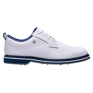 FootJoy Men's Vanguard Golf Shoes, 12 W, White/Navy/Blue