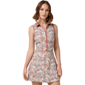 Travismathew TravisMathew X Liberty London Women's Wharfedale Field Sleeveless Zip Polo, XL, Birch Multi - $119.95 at DICK'S Sporting Goods