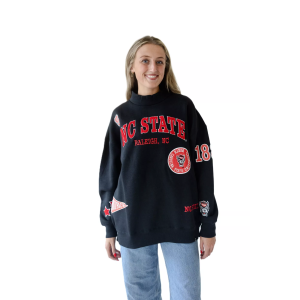 Gameday Social Gameday Social Women's NC State Wolfpack Black All Over Print Crewneck Sweatshirt, Small - $94.00 at DICK'S Sporting Goods