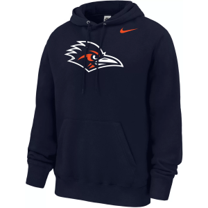 Nike Men's UT San Antonio Roadrunners Logo Club Fleece Hoodie, Large, Blue