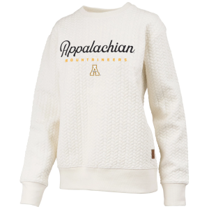 Pressbox Pressbox Women's Appalachian State Mountaineers Textured Crewneck Sweatshirt, Small, White - $89.99 at DICK'S Sporting Goods