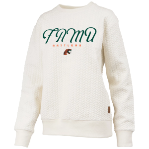 Pressbox Pressbox Women's Florida A&M Rattlers Textured Crewneck Sweatshirt, Small, White - $89.99 at DICK'S Sporting Goods