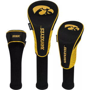 Team Effort Iowa Hawkeyes Headcovers - 3 Pack