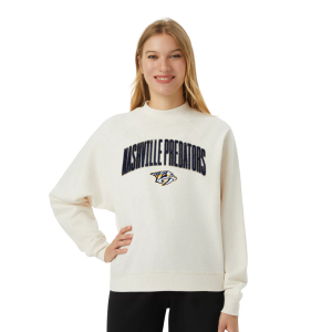 Concepts Sport Concepts Sport Women's Nashville Predators Oatmeal Mock Neck Sweatshirt, Medium, Tan - $65.00 at DICK'S Sporting Goods