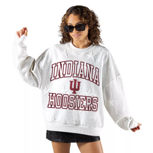 Gameday Couture Gameday Couture Women's Indiana Hoosiers Embossed Stars Premium Crewneck Sweatshirt, Small, White - $62.00 at DICK'S Sporting Goods