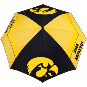 Team Effort Iowa Hawkeyes 62" Windsheer Lite Golf Umbrella