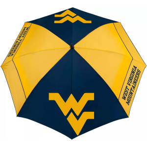 Team Effort West Virginia Mountaineers 62" Windsheer Lite Golf Umbrella