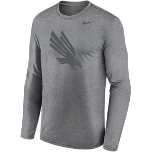 Nike Men's North Texas Mean Green Grey Legend Long Sleeve Shirt, Medium, Gray