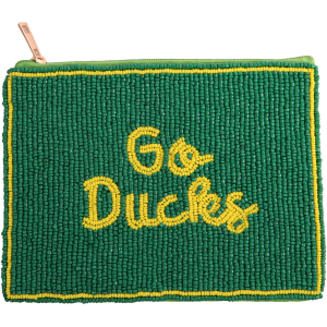 Desden Women's Oregon Ducks Green Beaded Pouch, No Size