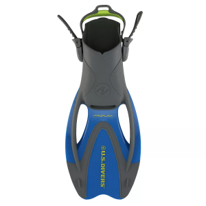 U.S. Divers Proflex Jr Kids Snorkeling Fins, Medium, Blue/Yellow