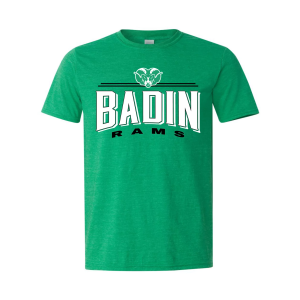 Pel Athletic Men's Badin High School Green T-Shirt, Large