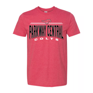 Pel Athletic Men's Parkway Central High School Red T-Shirt, Small