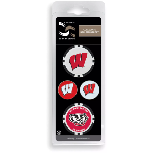 Team Effort Team Effort Wisconsin Badgers Ball Marker Set - $17.99 at DICK'S Sporting Goods
