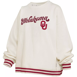 Pressbox Pressbox Women's Oklahoma Sooners White Chenille Crewneck Sweatshirt, Small - $89.99 at DICK'S Sporting Goods