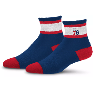 For Bare Feet For Bare Feet Philadelphia 76ers Stripe Cozy Socks, Men's, Blue - $17.99 at DICK'S Sporting Goods
