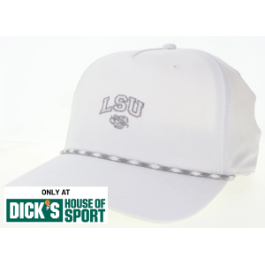 Johnnie-O Adult LSU Tigers White Roaddog Adjustable Golf Hat, Men's