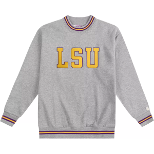 Homefield Homefield Men's LSU Tigers Ash Tri-Stripe Crewneck Sweatshirt, Large, Gray - $95.00 at DICK'S Sporting Goods