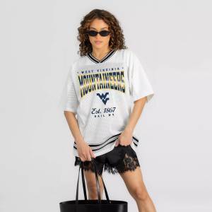 Gameday Couture Gameday Couture Women's West Virginia Mountaineers Fashion Jersey, Medium, White - $64.99 at DICK'S Sporting Goods