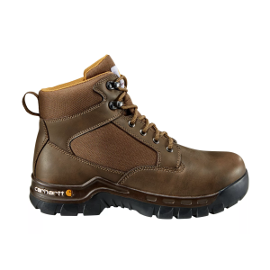 Carhartt Men's Rugged Flex 6" Brown Steel Toe, 8 W, Dark Brown