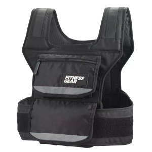 Fitness Gear Adjustable Weighted Vest, Black