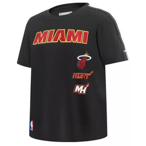 Pro Standard Youth Miami Heat Retro Classic T-Shirt, XL, Black
