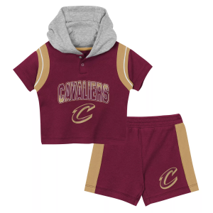 NBA Infant Cleveland Cavaliers 3-Piece Creeper Set, Boys', 12M, Red