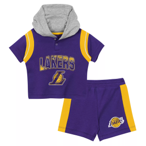Outerstuff NBA Infant Los Angeles Lakers 3-Piece Creeper Set, Boys', 12M, Yellow - $35.00 at DICK'S Sporting Goods