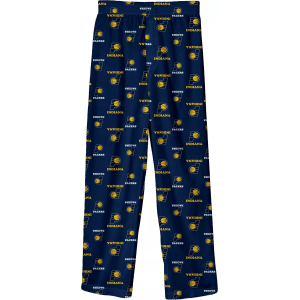 NBA Youth Indiana Pacers Navy Printed Sleep Pants, Small, Blue