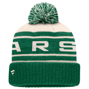 Fanatics NHL Men's Dallas Stars Repose Cuffed Knit Pom Beanie, White - $30.00 at DICK'S Sporting Goods