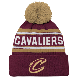 NBA Youth Cleveland Cavaliers Jacquard Cuff Knit Hat, Red