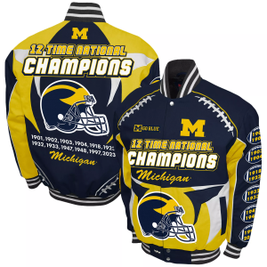 Franchise Club Franchise Club Men's Michigan Wolverines Navy Commemorative Cotton Twill Jacket, 3XL, Blue - $230.00 at DICK'S Sporting Goods