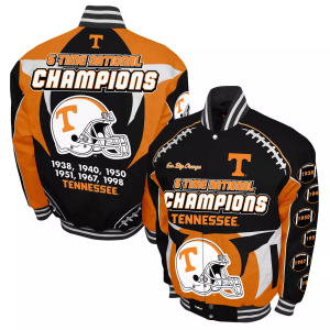 Franchise Club Men's Tennessee Volunteers Orange Commemorative Cotton Twill Jacket, Large