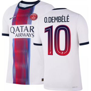 Nike Adult Paris Saint-Germain Ousmane Dembele 2026 Away Authentic Jersey, Men's, Medium, White