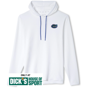 Johnnie-O Men's Florida Gators Hoppin Pop Hoodie, Large, White