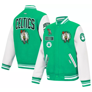 Pro Standard Pro Standard Youth Boston Celtics Retro Classics Varsity Jacket, Large, Green - $140.00 at DICK'S Sporting Goods