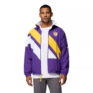 Columbia Men's LSU Tigers Reventure Windbreaker, Small, Purple