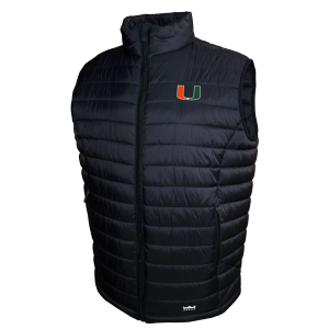 Franchise Club Franchise Club Men's Miami Hurricanes Black Packable Vest, Medium - $125.00 at DICK'S Sporting Goods