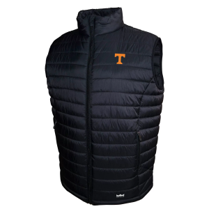 Franchise Club Men's Tennessee Volunteers Black Packable Vest, Large